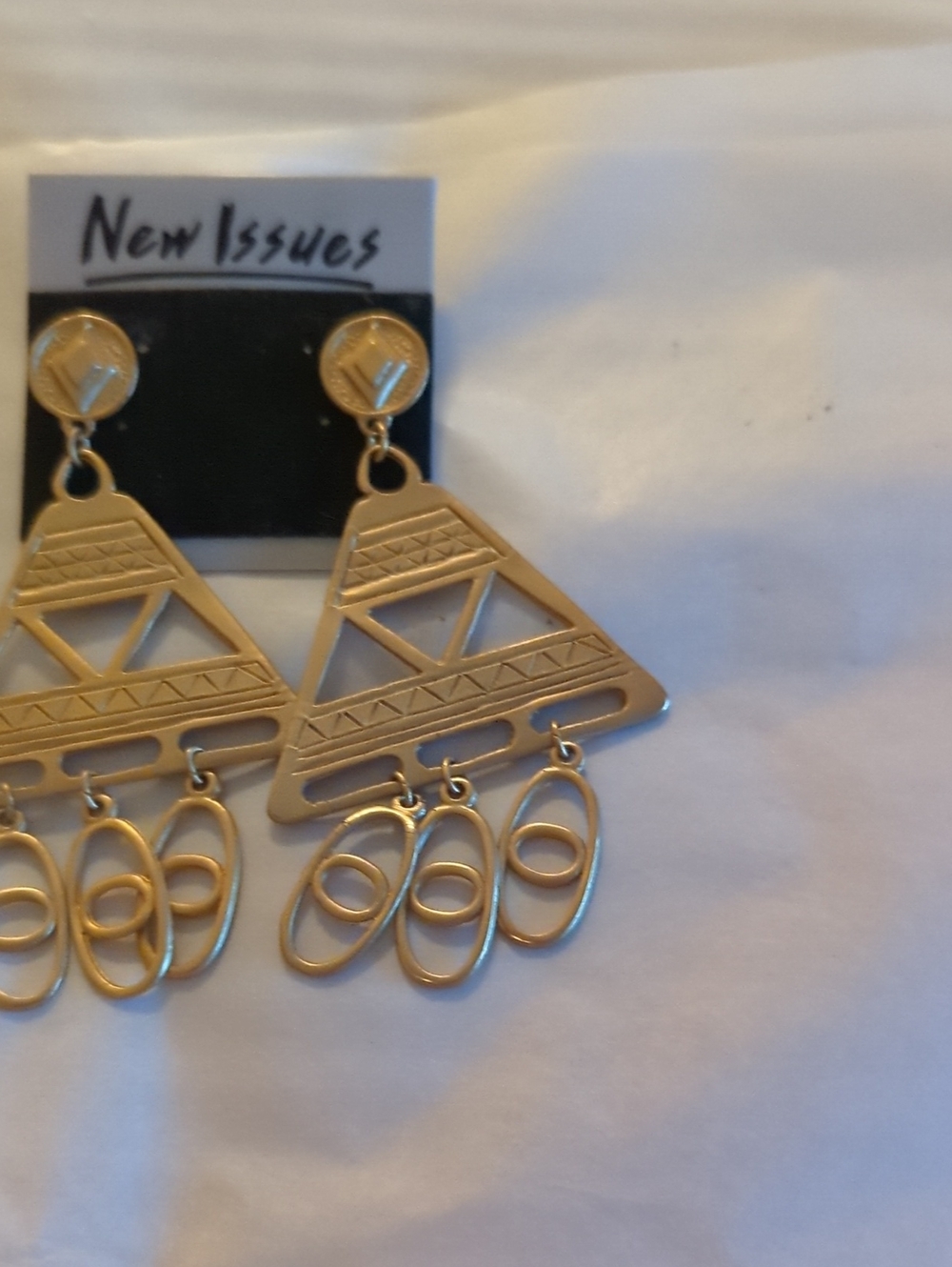 Gold-Tone Geometric Chandelier Earrings  NEW SALE